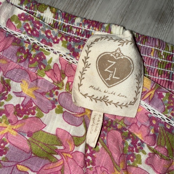 Z&L Europe Women Pink Floral Lace Trim Crop Top and Maxi Skirt Set Size L NWT - Picture 2 of 10